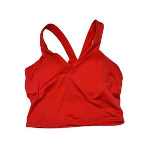 ALO Yoga Real Bra Tank Red Hot Summer Women's Small S